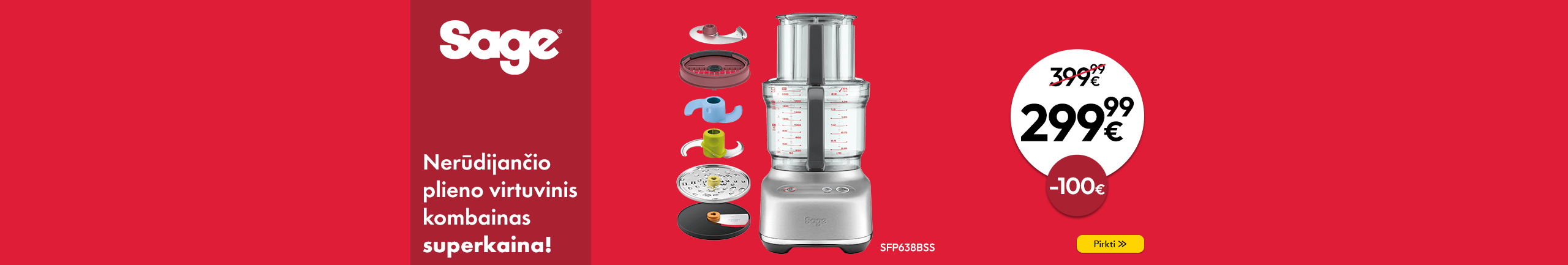 Sage food processor offer SFP638BSS
