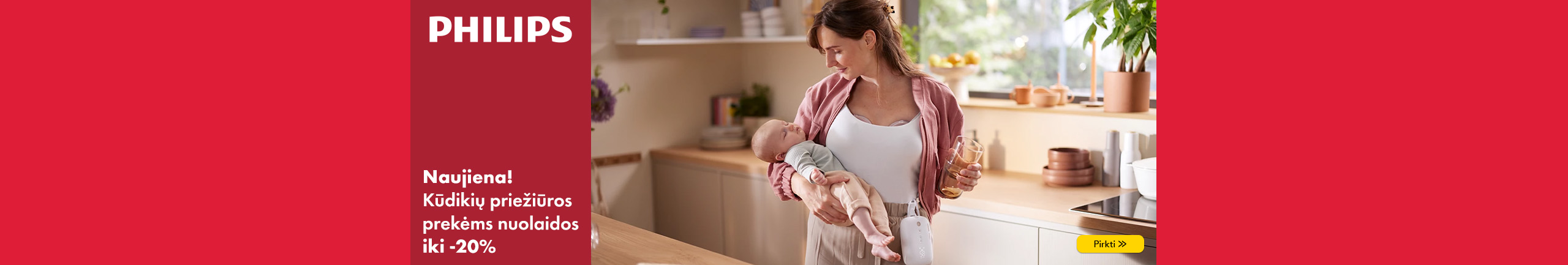 Naujiena. Philips Avent kūdikių priežiūros prekėms nuolaida iki 20%