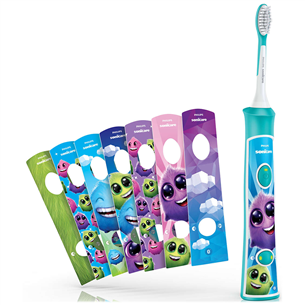Elektrinis dantų šepetėlis Philips Sonicare Kids, mėlynas/baltas Prekė - HX6322/04