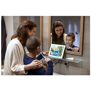 Elektrinis dantų šepetėlis Philips Sonicare Kids, mėlynas/baltas Prekė - HX6322/04