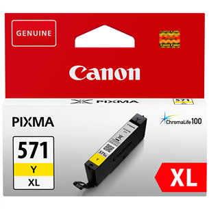 Rašalo kasetė Canon CLI-571XL, Geltona Prekė - 0334C001 0334C001