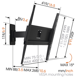 Vogel's MA3030 (32-65"), черный - Настенное крепление для телевизора Товар - MA3030