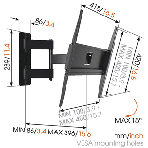 Vogel's MA3040 (32-65"), черный - Настенное крепление для телевизора Товар - MA3040