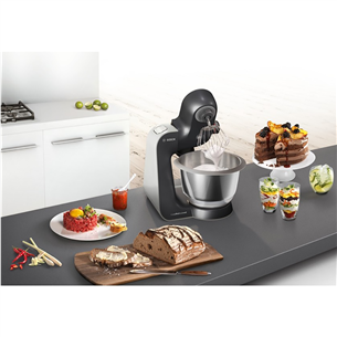 Bosch MUM5 HomeProfessional, 3,9 л, 1000 Вт, серый/cеребристый - Кухонный комбайн Товар - MUM59M55