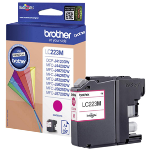 Rašalo kasetė Brother Prekė - LC223M, Rožinė LC223M