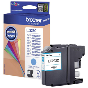 Rašalo kasetė Brother Prekė - LC223C, Mėlyna LC223C