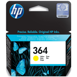 Rašalo kasetės HP 364, Geltona Prekė - CB320EE#301 CB320EE#301