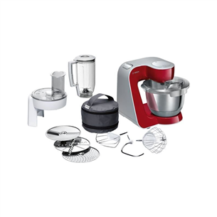 Bosch MUM5 CreationLine, 3,9 л/1,25 л, 1000 Вт, красный/серый - Кухонный комбайн Товар - MUM58720 MUM58720