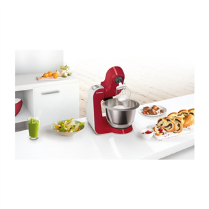 Bosch MUM5 CreationLine, 3,9 л/1,25 л, 1000 Вт, красный/серый - Кухонный комбайн Товар - MUM58720