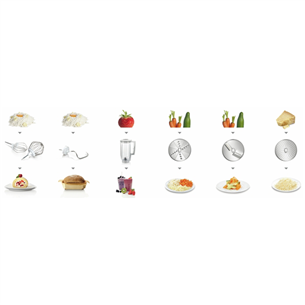 Bosch MUM5 CreationLine, 3,9 л/1,25 л, 1000 Вт, красный/серый - Кухонный комбайн Товар - MUM58720