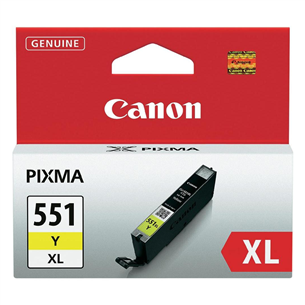 Rašalo kasetė Canon CLI-551XL Y, Geltona Prekė - 6446B001 6446B001