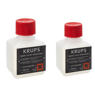 KRUPS, 2 pieces - Liquid Cleaner for Fully Automatic Espresso Machines Item - XS9000 XS9000