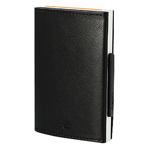 Kreditinių kortelių dėklas Ögon Cascade, Odinis, Juodas Prekė - CL-BLACK CL-BLACK