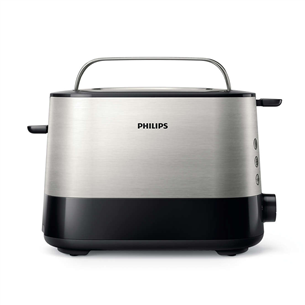 Philips Viva Collection, 1000 W, black/inox - Toaster Item - HD2637/90 HD2637/90