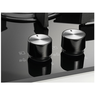 Electrolux, width 29 cm, black - Built-in Gas Hob Item - EGC3322NVK