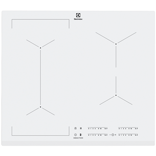 Electrolux, EcoTimer, width 59 cm, frameless, white - Built-in Induction Hob Item - EIV63440BW EIV63440BW