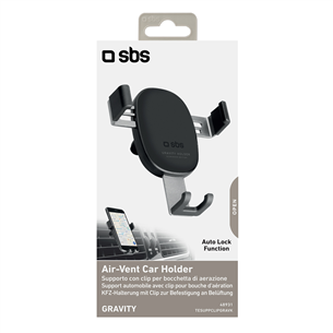 SBS Gravity, черный - Автомобильный держатель для телефона Товар - TESUPPCLIPGRAVK