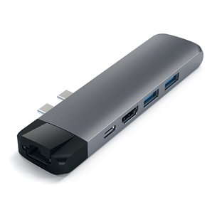 Satechi, USB-C MacBook Pro, серый - Хаб Товар - ST-TCPHEM