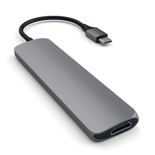 Satechi Multi-port 4K, USB C, grey - Adapter Item - ST-CMAM