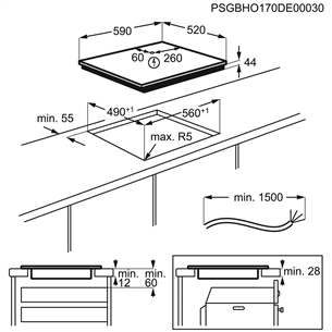 Electrolux, width 59 cm, frameless, white - Built-in Induction Hob Item - LIV63431BW