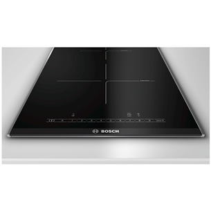 Bosch Serie 6 Domino, width 30.6 cm, steel frame, black - Built-in Induction Hob Item - PIB375FB1E