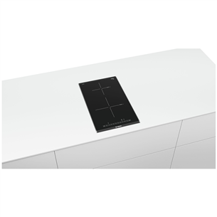 Bosch Serie 6 Domino, width 30.6 cm, steel frame, black - Built-in Induction Hob Item - PIB375FB1E