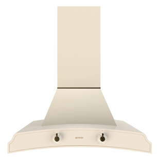 Gorenje, 621 m³/h, width 60 cm, beige - Cooker Hood Item - DK63MCLI DK63MCLI