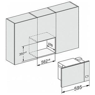 Įmontuojama mikrobangų krosnelė Miele M2230SC