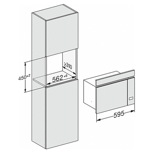 Įmontuojama mikrobangų krosnelė Miele M2230SC