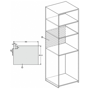 Įmontuojama mikrobangų krosnelė Miele, Prekė - M7244TC