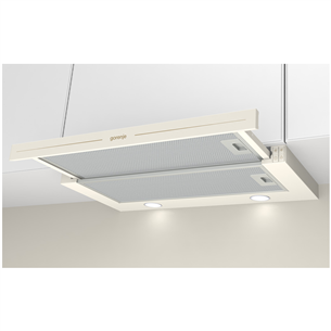 Gorenje, 435 m³/h, width 60 cm, beige - Built-in Cooker Hood Item - BHP62CLI