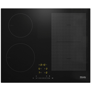 Miele, width 59.2 cm, frameless, black - Built-in Induction Hob Item - KM7404FX KM7404FX