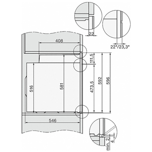 Miele, catalytic cleaning, 76 L, inox/black - Built-in Oven Item - H7264B