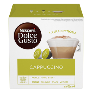 Nescafe Dolce Gusto Cappuccino, 8 portions - Coffee capsules Item - 7613036306270 7613036306270