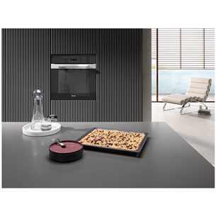 Miele, pyrolytic cleaning, 76 L, inox/black - Built-in Oven Item - H7264