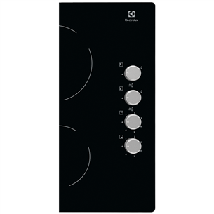Electrolux, width 58 cm, black - Built-in Gas & Ceramic Hob Item - EGE6172NOK