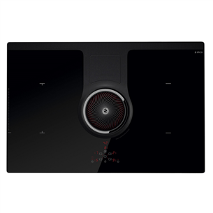Elica NikolaTesla One, width 83 cm, frameless, black - Built-in Induction Hob with Cooker Hood PRF0120978
