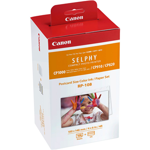 Rinkinys dažai ir popierius Canon RP-108 Prekė - 8568B001