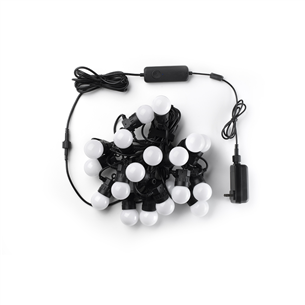 Twinkly Festoon Lights 20 RGB, 10 m, black - Smart festive lights Item - TWF020STP-BEU