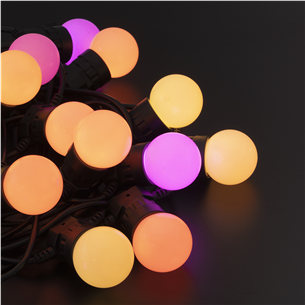 Twinkly Festoon Lights 20 RGB, 10 m, black - Smart festive lights Item - TWF020STP-BEU