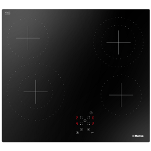 Hansa, width 57.6 cm, frameless, black - Built-in Ceramic Hob Item - BHC66577 BHC66577