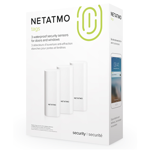 Netatmo Smart Door And Window Sensors, 3 шт., белый - Беспроводные датчики открытия окон/дверей Товар - DTG-EC
