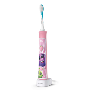Elektrinis dantų šepetėlis Philips Sonicare Kids Bluetooth, baltas/rožinis Prekė - HX6352/42