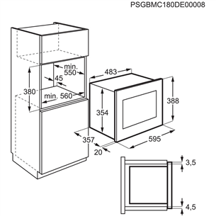 Įmontuojama mikrobangų krosnelė Electrolux  Prekė - LMS4253TMX