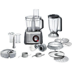 Bosch MultiTalent 8, 3.9 L/1.5 L, 1250 W, grey - Food processor Item - MC812M865 MC812M865