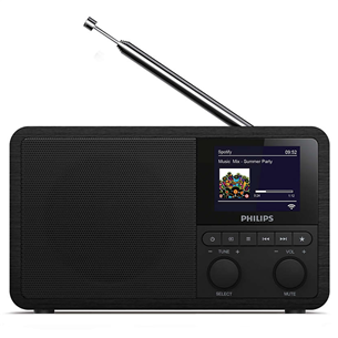 Philips TAPR802, Spotify connect, Bluetooth, FM, DAB+, black - Internet radio Item - TAPR802/12