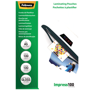 Laminavimo vokeliai Fellowes Laminating pouches A5 Prekė - 5351002 5351002