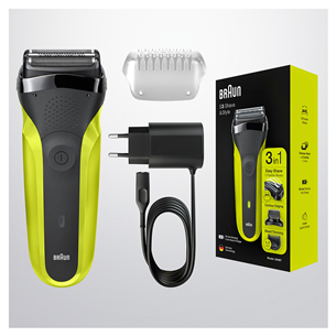 Braun Series 3, черный/зеленый - Бритва Товар - 300BTGREEN