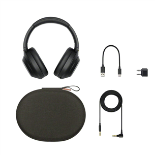 Ausinės Sony Prekė - WH1000XM4B.CE7, belaidės, Juodos