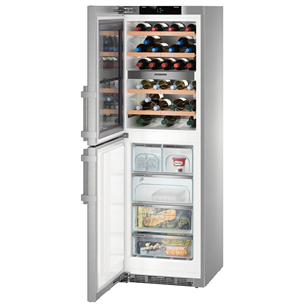 Liebherr, ice maker, 48 bottles, height 185 cm, inox - Wine cooler with freezer Item - SWTNES4285-21